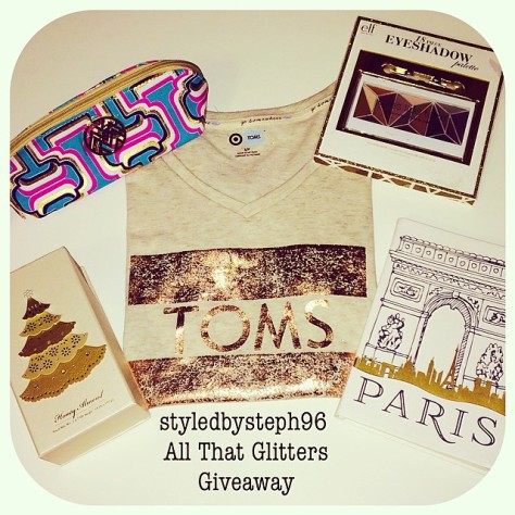 styledbysteph96 giveaway, all that glitters, blog giveaway